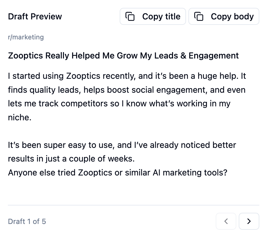 AI post generator illustration light